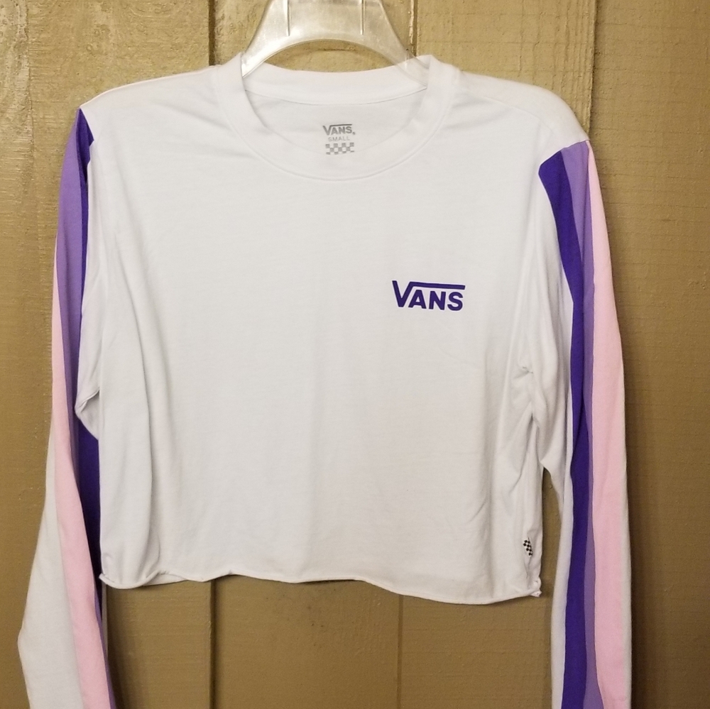 VANS long sleeve crop top